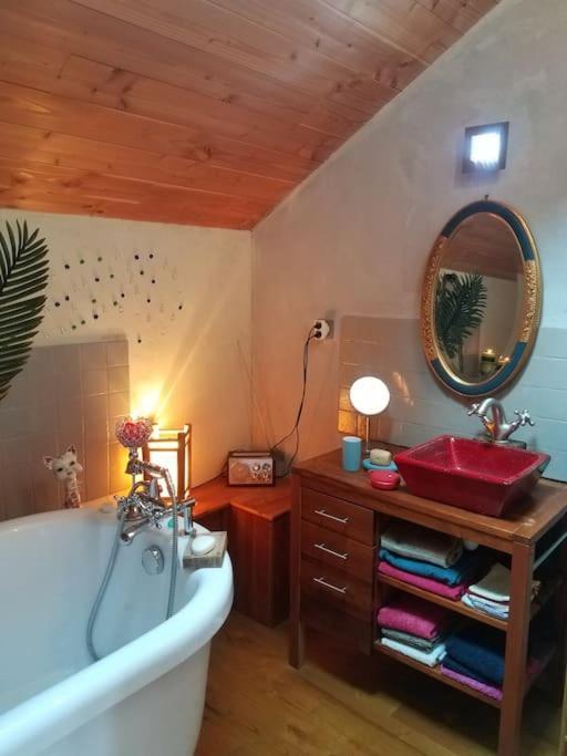 Chambres Et Coin Repas Coco Eco Bédouès Bagian luar foto